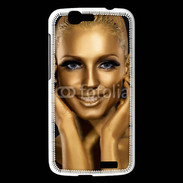 Coque Huawei Ascend G7 Femme couleur or
