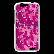 Coque Huawei Ascend G7 Papillon rose