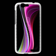 Coque Huawei Ascend G7 Abstract multicolor sur fond noir