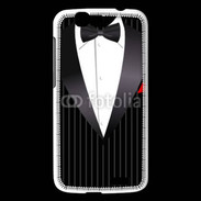 Coque Huawei Ascend G7 Illustration smoking noir rayé
