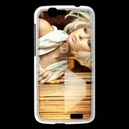 Coque Huawei Ascend G7 Femme blonde fashion glamour