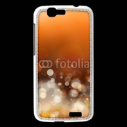 Coque Huawei Ascend G7 Fond bulles ocres