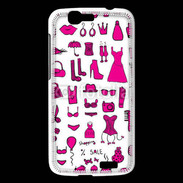 Coque Huawei Ascend G7 Fond fashion rose