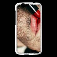 Coque Huawei Ascend G7 bouche homme rouge
