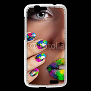 Coque Huawei Ascend G7 Bouche et ongles multicouleurs 5