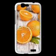 Coque Huawei Ascend G7 Belles oranges sur fond en bois