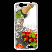 Coque Huawei Ascend G7 Champagne et fraises