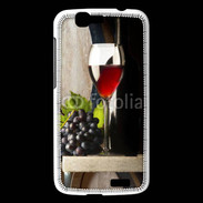 Coque Huawei Ascend G7 Verre de vin rouge et grappe de raisin