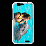Coque Huawei Ascend G7 Bisou de dauphin