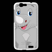Coque Huawei Ascend G7 Rhinocéros Cartoon 500