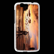 Coque Huawei Ascend G7 Couple romantique sur la plage 2