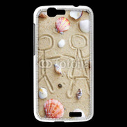 Coque Huawei Ascend G7 Toi et moi sur la plage