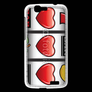 Coque Huawei Ascend G7 Triple coeur machine à sous
