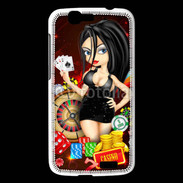 Coque Huawei Ascend G7 Lady au casino
