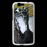 Coque Huawei Ascend G7 Moto chromée