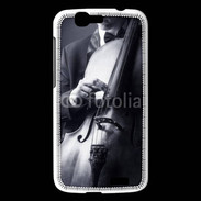 Coque Huawei Ascend G7 Violoncelliste en noir et blanc 5