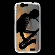 Coque Huawei Ascend G7 Saxophoniste au couché de soleil