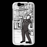 Coque Huawei Ascend G7 La vie en Jazz noir et blanc 55