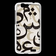 Coque Huawei Ascend G7 Paterne de lettres Arabes 130