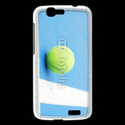 Coque Huawei Ascend G7 Cours de tennis béton bleu