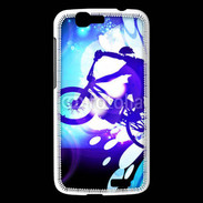 Coque Huawei Ascend G7 Illustration BMX bleu