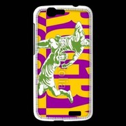 Coque Huawei Ascend G7 Poster rugby sur fond jaune