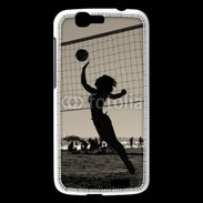 Coque Huawei Ascend G7 Beach Volley en noir et blanc 115