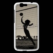 Coque Huawei Ascend G7 Beach Volley en noir et blanc 115