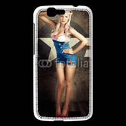Coque Huawei Ascend G7 Femme mode militaire US