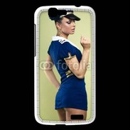 Coque Huawei Ascend G7 Hôtesse de l'air sexy