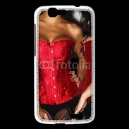 Coque Huawei Ascend G7 Belles et sexy en noir et rouge