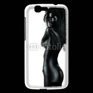 Coque Huawei Ascend G7 Femme nue body painting noir et blanc 4