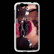 Coque Huawei Ascend G7 Dominatrice sexy avec menottes 