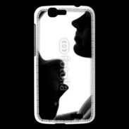 Coque Huawei Ascend G7 Couple en noir et blanc 10
