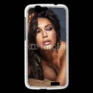 Coque Huawei Ascend G7 Portait de brune charmante 5
