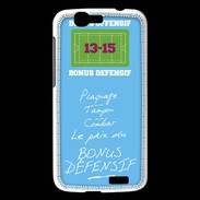 Coque Huawei Ascend G7 Plaquage Bonus offensif-défensif Bleu