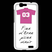 Coque Huawei Ascend G7 Pilier droit Bonus offensif-défensif Blanc