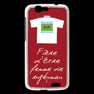Coque Huawei Ascend G7 Femme de rugbyman Bonus offensif-défensif Rouge
