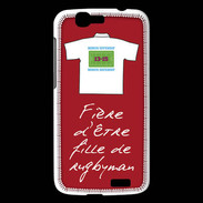 Coque Huawei Ascend G7 Fille de rugbyman Bonus offensif-défensif Rouge