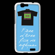 Coque Huawei Ascend G7 Fille de rugbyman Bonus offensif-défensif Bleu 2