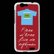Coque Huawei Ascend G7 Fille de rugbyman Bonus offensif-défensif Rouge 2