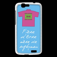 Coque Huawei Ascend G7 Mère de rugbyman Bonus offensif-défensif Bleu