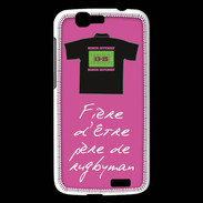 Coque Huawei Ascend G7 Père de rugbyman Bonus offensif-défensif Rose 2