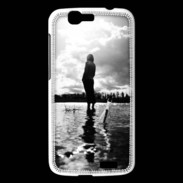 Coque Huawei Ascend G7 Personnage en noir et blanc PR