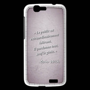 Coque Huawei Ascend G7 Public génie Rose Citation Oscar Wilde