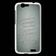 Coque Huawei Ascend G7 Survie valeur Vert Citation Oscar Wilde