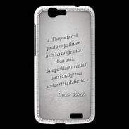 Coque Huawei Ascend G7 Sympathiser Gris Citation Oscar Wilde
