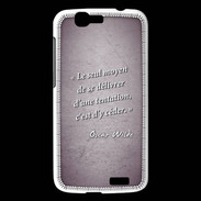 Coque Huawei Ascend G7 Tentation Violet Citation Oscar Wilde