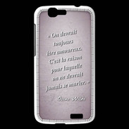 Coque Huawei Ascend G7 Toujours amoureux Rose Citation Oscar Wilde