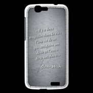 Coque Huawei Ascend G7 Tragédie Noir Citation Oscar Wilde